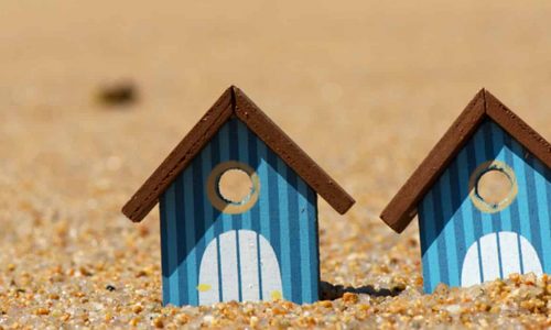 Miniature Beach Huts at the Beach — Commercial Conveyancing in Wyong NSW